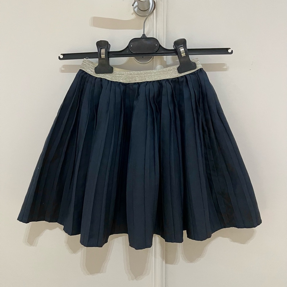 BUHO Navy Pleated Skirt